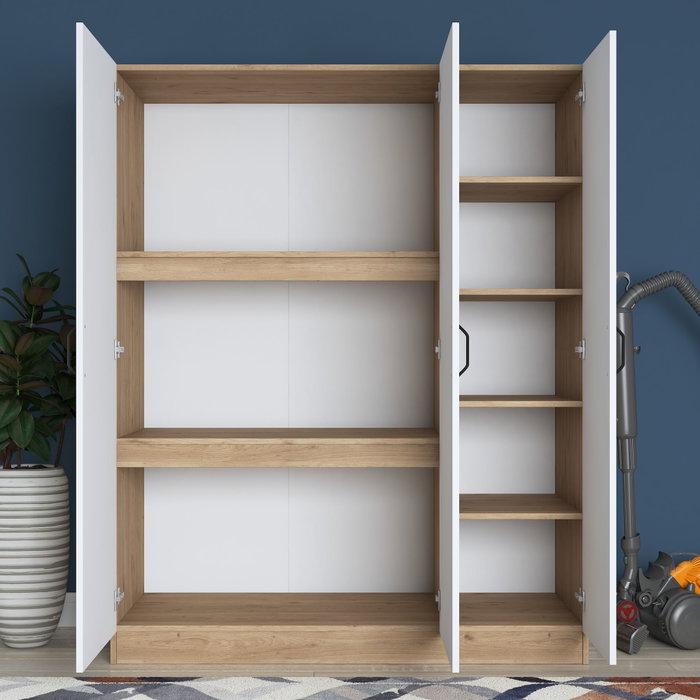 Hanah Home Armario BA105 - 2412 Nogal y Blanco